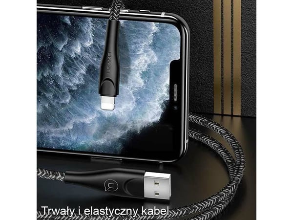 Usams USB-A - Lightning 3 m USB-kaapeli punainen (6958444983592)