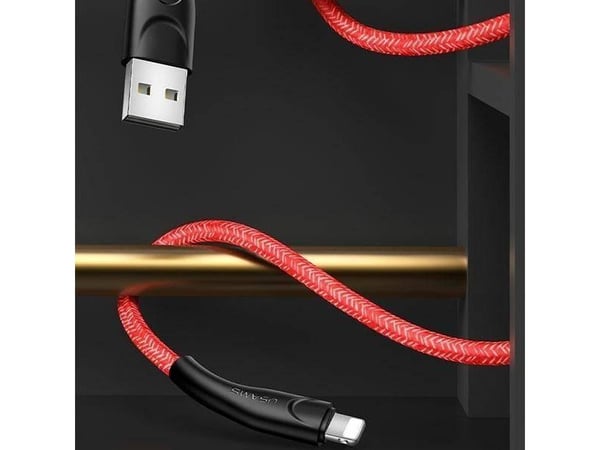USB-kabel USAMS USB-A til Lightning 1 m rød