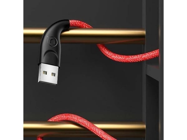 Usams USB-A - Lightning-kabel 2 m rød (6958444983530)