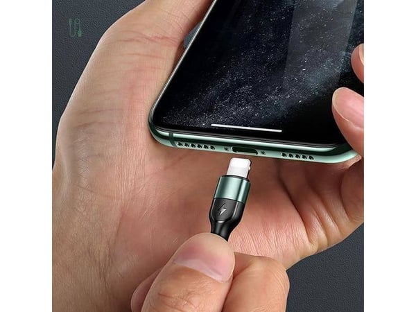 USB-A til Lightning-kabel Usams, 1 m, grønn (6958444945248)