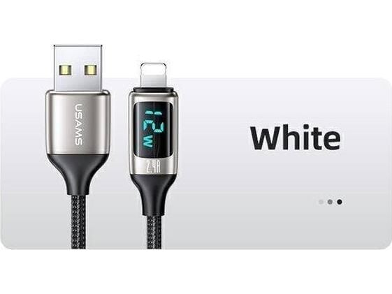 Usams USB-A - Lightning-kabel 1,2 m svart (6958444975405)