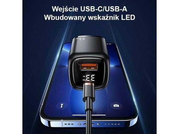 Usams T46-lader 1x USB-A 1x USB-C 4 A (6958444976860)