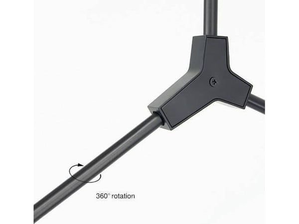 Mdeco hengende lampe Modernistisk taklampe ELM1962/2 BLACK-TR MDECO glassarmatur justerbar kjemi svart transparent