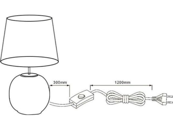 RL Light bordlampe Sengegulvlampe SOPHIA R50821015 RL Light bordlampeskjermlampe til skrivebord keramisk grønt gull