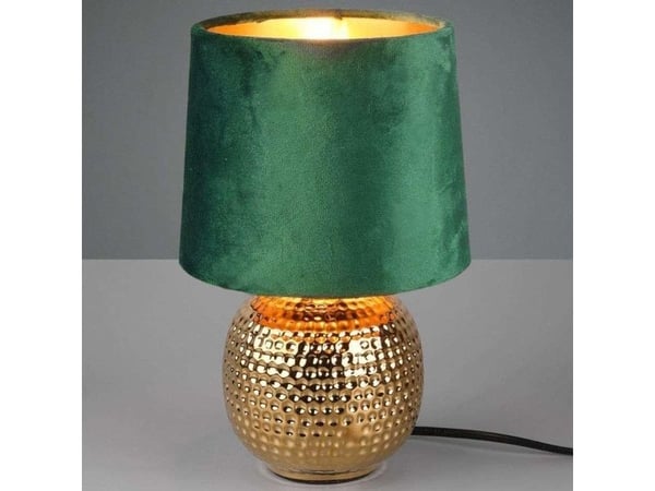 RL Light bordlampe Sengegulvlampe SOPHIA R50821015 RL Light bordlampeskjermlampe til skrivebord keramisk grønt gull