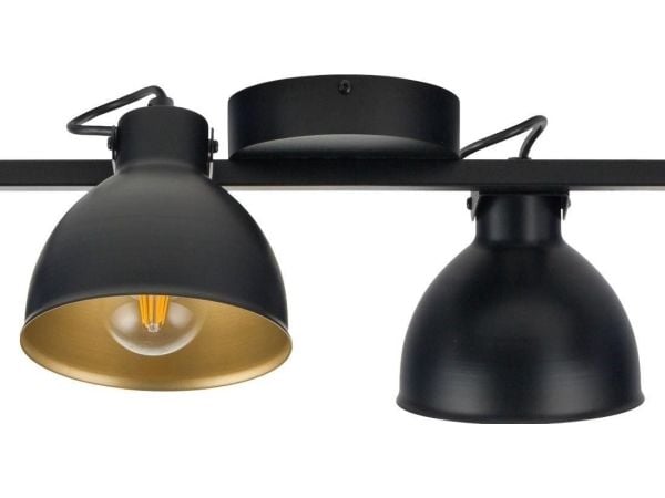 Taklampe Sigma industrilampe MARS spotlights, svarte