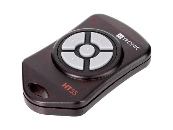 H-Tronic HT5S radiosender 5-kanals frekvens: 868,35 MHz, 869,05 MHz, 869,55 MHz 3 V rekkevidde (maks. i fritt terreng): 150 m