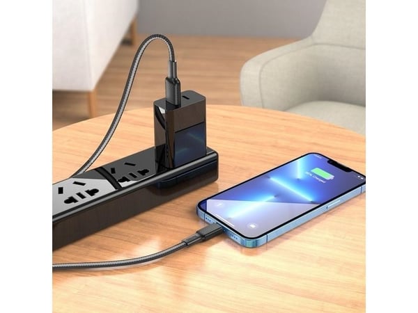 Partner Tele.com USB-A - Lightning-kabel Svart