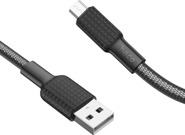 USB-kabel Partner Tele.com USB-A til microUSB, svart