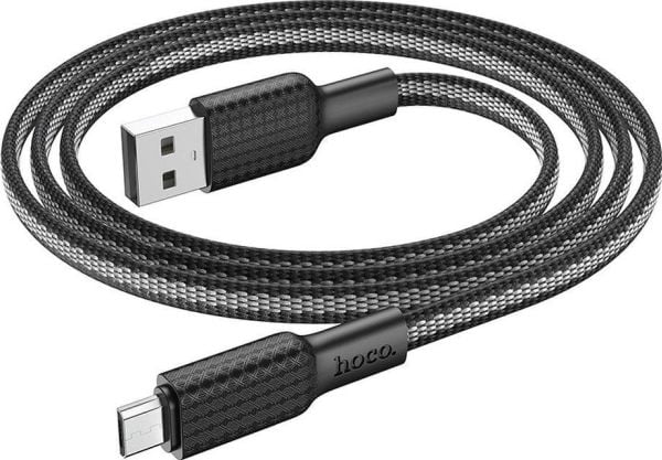 USB-kabel Partner Tele.com USB-A til microUSB, svart
