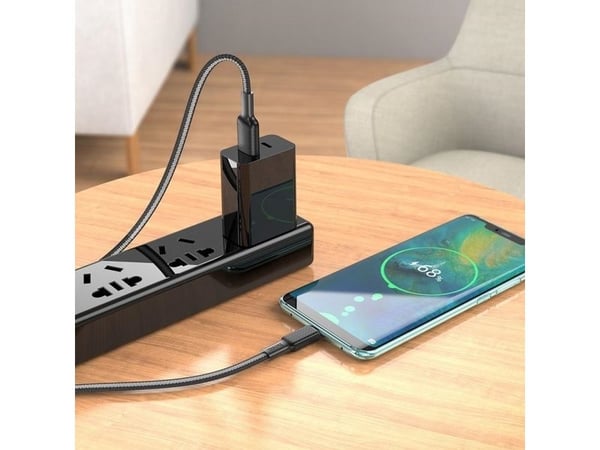 USB-kabel Partner Tele.com USB-A till USB-C svart (HOCOACC21)