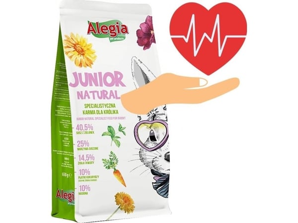 ALEGIA Junior Natural - kaninfoder - 650g