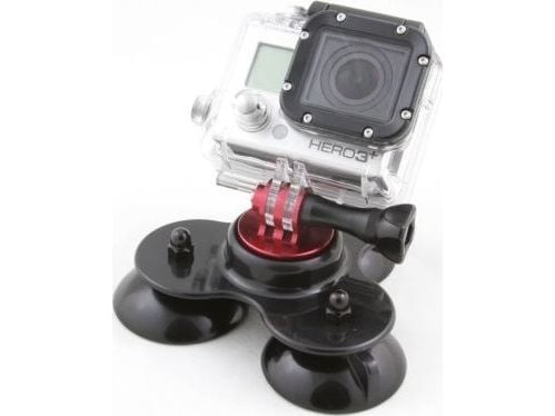Xrec holder 3D - 3x sugekopp til GoPro Hero 7/6/5/4/3+ /3/2/1