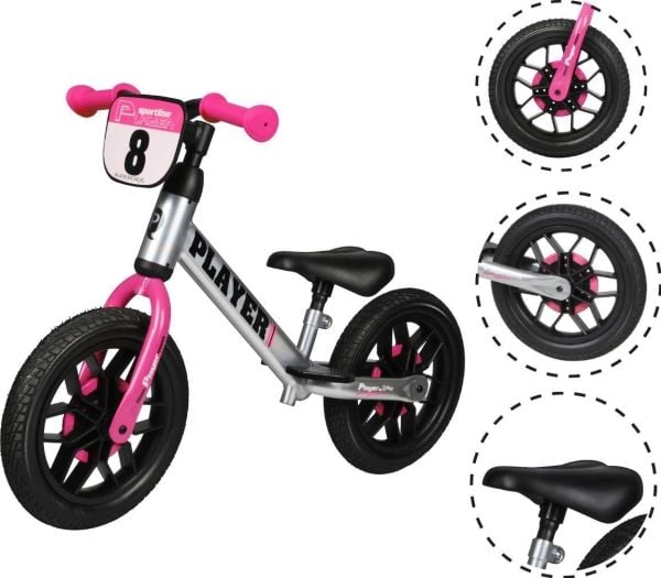 Milly Mally 4100 Qplay balanser sykkel 4100 Qplay rosa