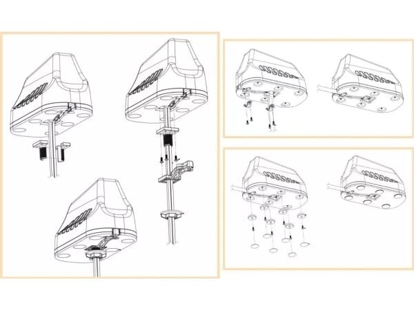 Poynting A-MIMO-0003-V2-14, 21 dBi, 0.41 - 3.8 GHz, 50 O, MIMO-direksjonell antenne, SMA, Hvit