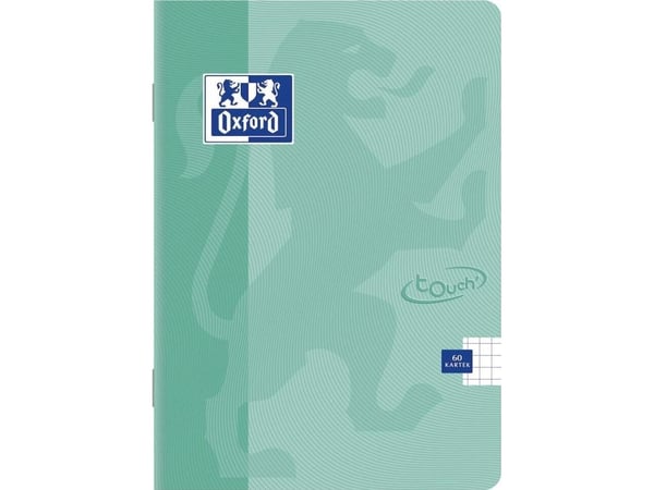 Oxford Brulion A5 96 ruter, TOUCH PASTEL rutet med marg (OXFORD 400123215)