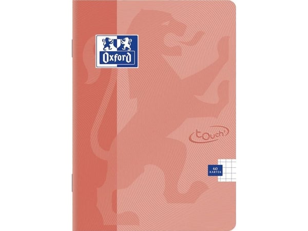Oxford Brulion A5 96 ruter, TOUCH PASTEL rutet med marg (OXFORD 400123215)