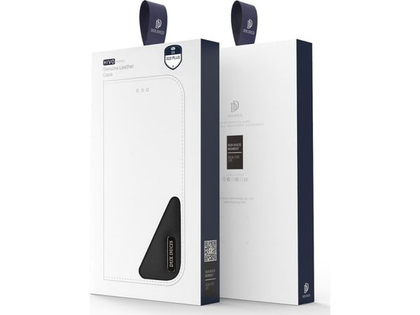 Dux Ducis Hivo ekte lær flipcover/kort- og dokumentlommebok - Samsung Galaxy S22+ - blå