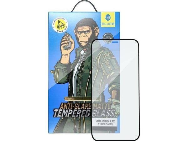Strong Herdet glass 5D Mr. Monkey Glass – Apple iPhone 13 svart (Strong Matte)