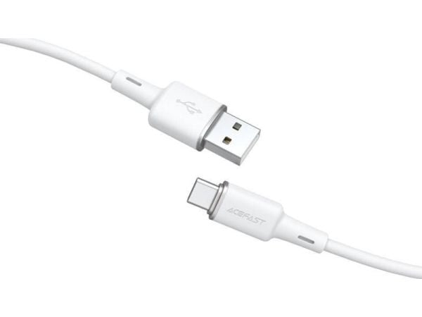 Acefast USB-A - USB-C 1,2 m valkoinen kaapeli (6974316280774)