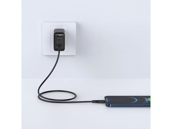 USB-kabel Acefast C3-02 MFi USB-A til Lightning 1,2 m svart (C3-02-A-L svart)