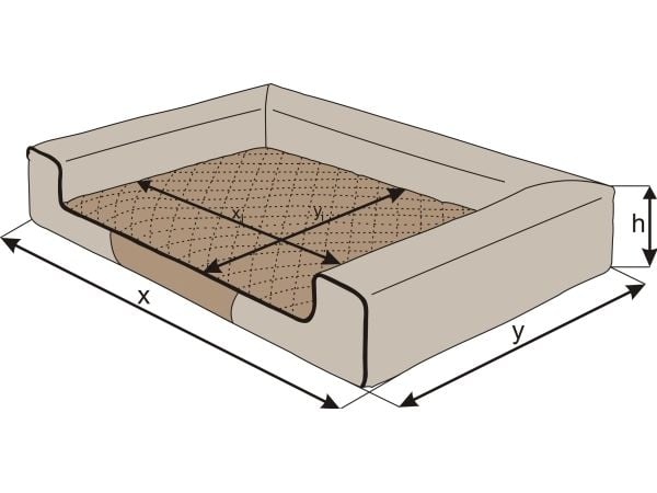 Hobbydog liggeunderlag Victoria svart Ekolen XL