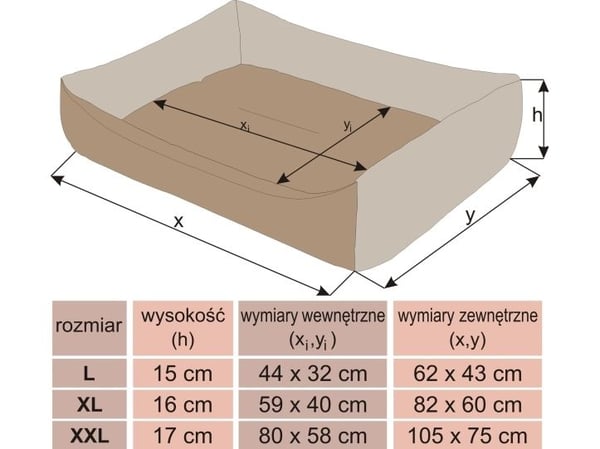 Hobbydog Bed Eco Czarny Ekolen, XXL