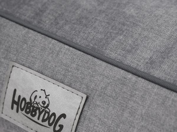 Hobbydog ligge-/hundekurv Glamour Nowy, grå fancy, str. XL