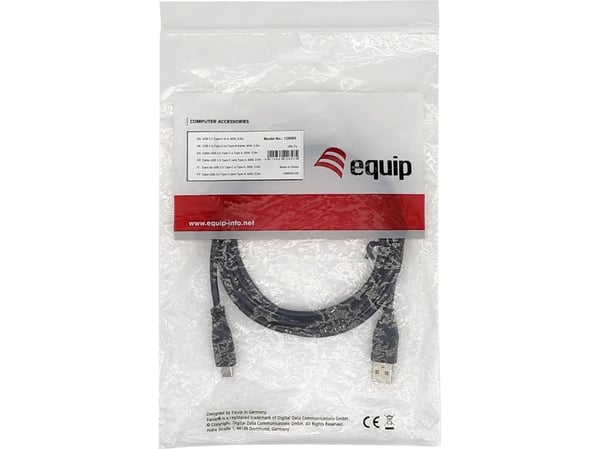 Equip 128885, 2 m, USB A, USB C, USB 2.0, 480 Mbit/s, Lajittelu