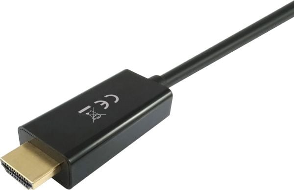 Equip 119390, 2 m, DisplayPort, HDMI, Hankoppling, Hankoppling, Rak