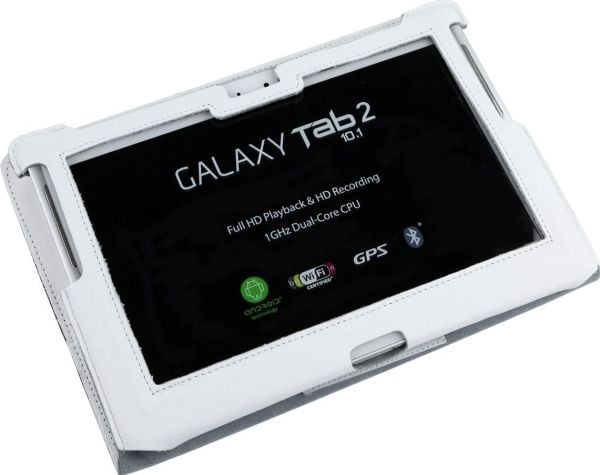 Nettbrett-etui til Samsung Galaxy Tab P5100 hvit