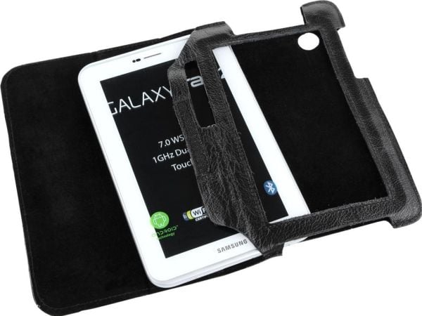 Tablet-etu i Quer, svart, avsett för Samsung Galaxy Tab P3100