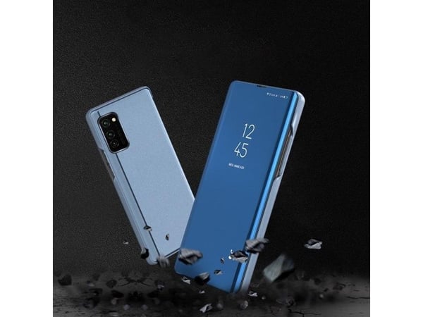 Hurtel Clear View Case flip-deksel til Samsung Galaxy A03s (166.5) rosa