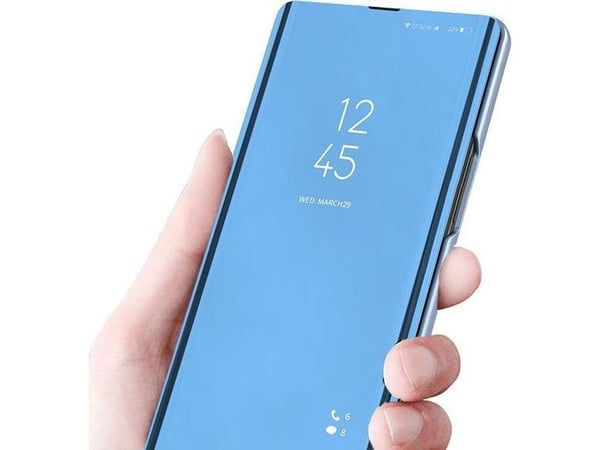 Hurtel Clear View Case flip-deksel til Samsung Galaxy A03s (166.5) rosa