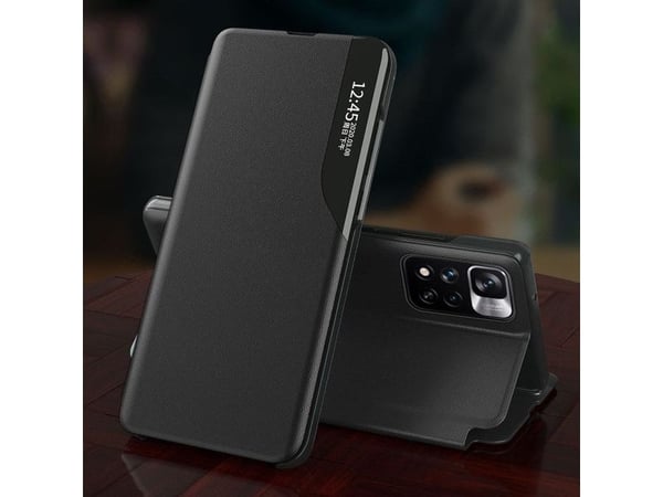 Eco-lær etui elegant med flip-funksjon og stativ til Xiaomi Redmi Note 11 Pro+ 5G (China) / 11 Pro 5G (China) / Mi11i HyperCharge / Poco X4 NFC 5G ...