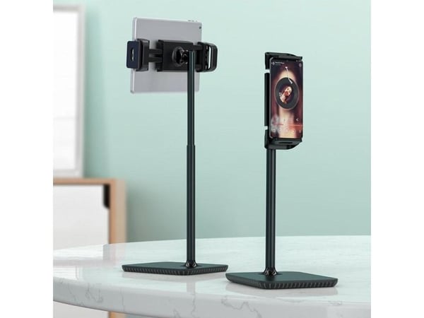 Acefast teleskopisk holder for telefon og nettbrett 135–230 mm til skrivebord 360° svart (E4 black)