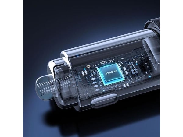 Joyroom billader 2x USB med lys 24W svart (JR-CL10)