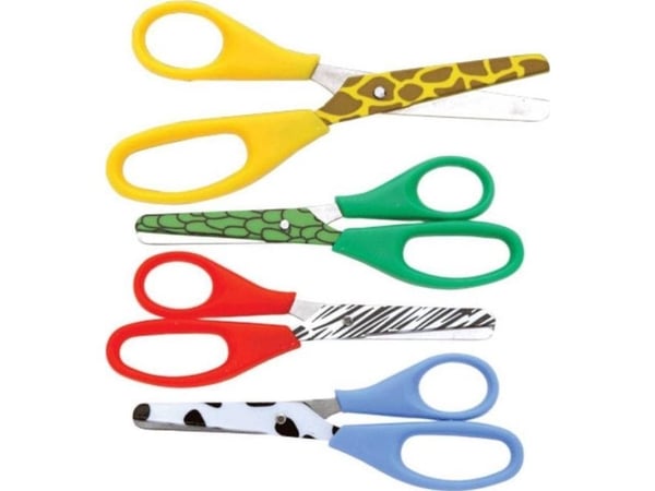 Topwrite saks 13 cm med dyremotiv (grønn/krokodille)