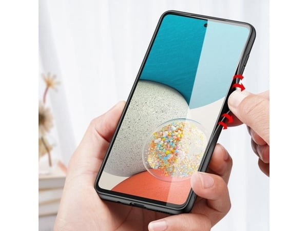 Dux Ducis Dux Ducis Fino-deksel dekket med nylonmateriale for Samsung Galaxy A73 blå