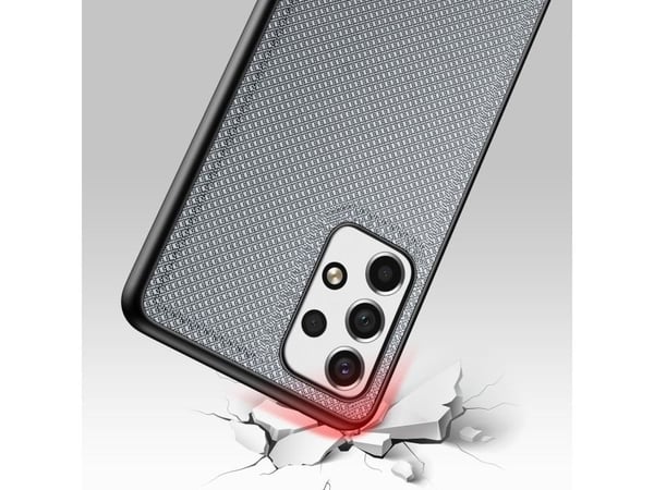 Dux Ducis Dux Ducis Fino-deksel dekket med nylonmateriale for Samsung Galaxy A73 blå