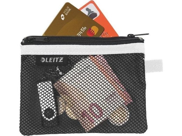 Leitz WOW Travel Small - Pung for personal belongings / ID / credit cards / cable / cash / earphones - nylon - svart