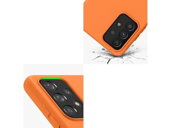 Silicone Case mykt fleksibelt gummideksel til Samsung Galaxy A03s - rosa