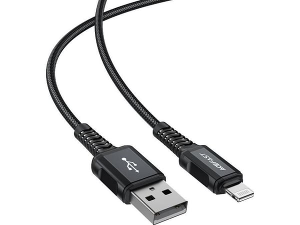 Acefast MFI USB - Lightning kaapeli 1.8m, 2.4A musta (C4-02 A Musta)