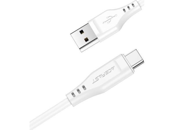 Acefast USB-A til USB-C-kabel 1,2 m hvit (6974316280873)