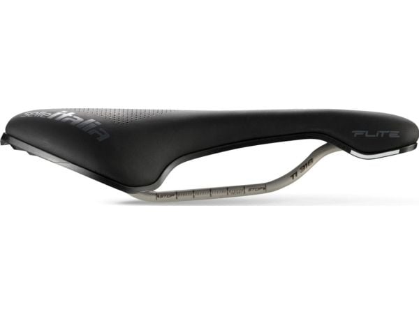 Selle Italia Siodło SELLE ITALIA FLITE BOOST ENDURANCE SUPERFLOW S (id match - S3) TI 316 Tube 7, fibra-tek, sort (NY)