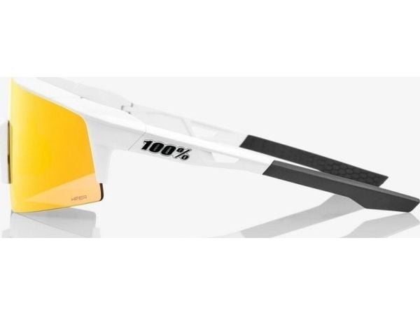 100 % briller 100 % SPEEDCRAFT SL Soft Tact Off White - HiPER rød flerlags speillinse (rød flerlags speillinse LT 21 % + transparent linse LT 93 %)...