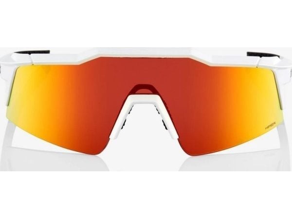 100 % briller 100 % SPEEDCRAFT SL Soft Tact Off White - HiPER rød flerlags speillinse (rød flerlags speillinse LT 21 % + transparent linse LT 93 %)...