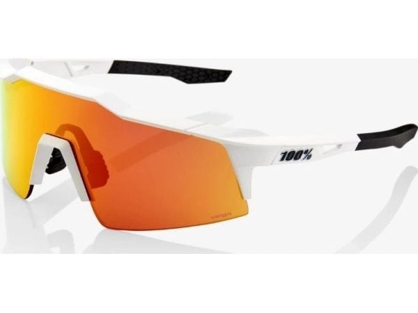 100 % briller 100 % SPEEDCRAFT SL Soft Tact Off White - HiPER rød flerlags speillinse (rød flerlags speillinse LT 21 % + transparent linse LT 93 %)...