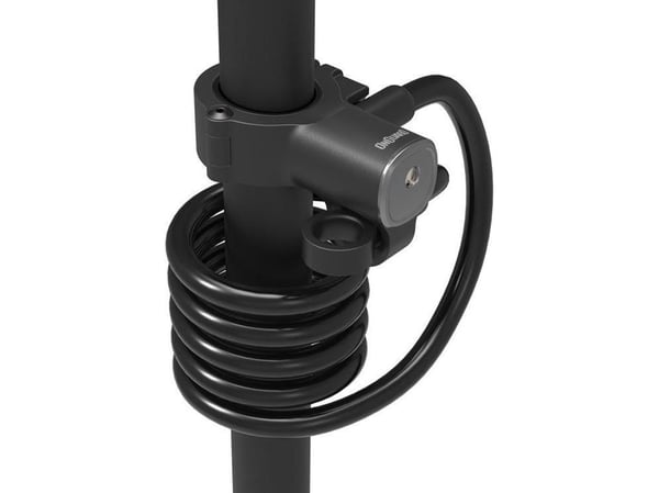 OnGuard lås til el-sparkesykkel, vaier 12 mm 180 cm + 2 kode-nøkler (ONG-8289)