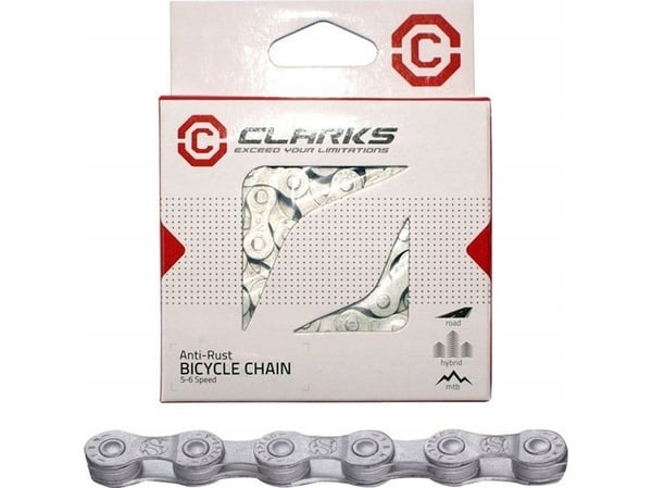 Clarks kjede C5-7AR 5–7 gir 116 ledd 1/2"x3/32" lenke anti-korrosjon sølv